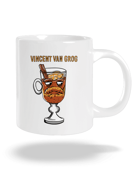 Vincent van Grog veľký hrnček White