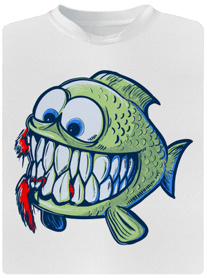 Hladná rybka pánske športové tričko White