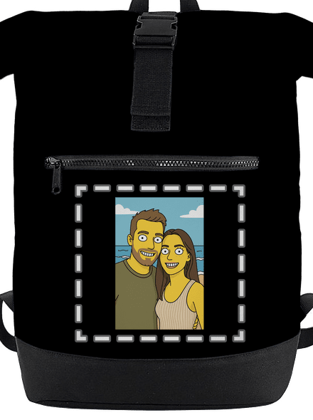 Simpsonovi z vlastnej fotky batoh Black