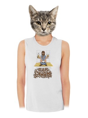 BurChuck dámske tielko voľné White