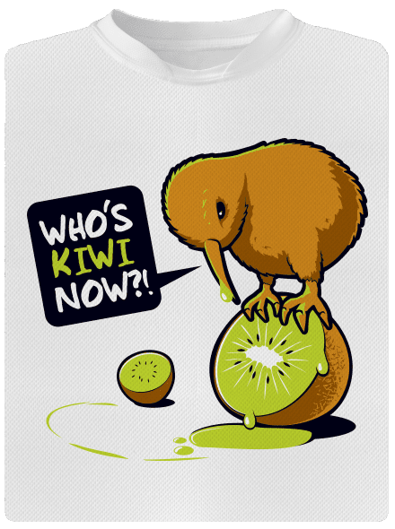 Kiwi pánske športové tričko White