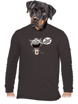 I’m coffeeling good pánske dlhý rukáv Bear Brown