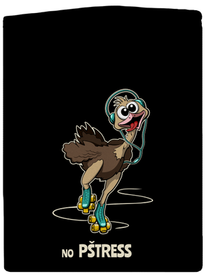 No pštress pánska mikina na zips Black