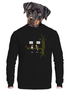 unisex mikina bez kapucne