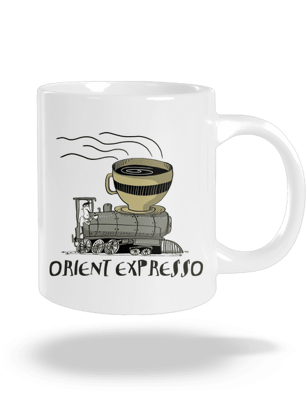 Orient expresso veľký hrnček White