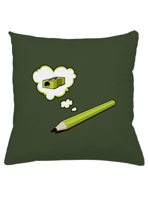 Ceruzka a Strúhatko vankúš Olive Green