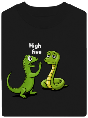 High Five unisex mikina bez kapucne Black