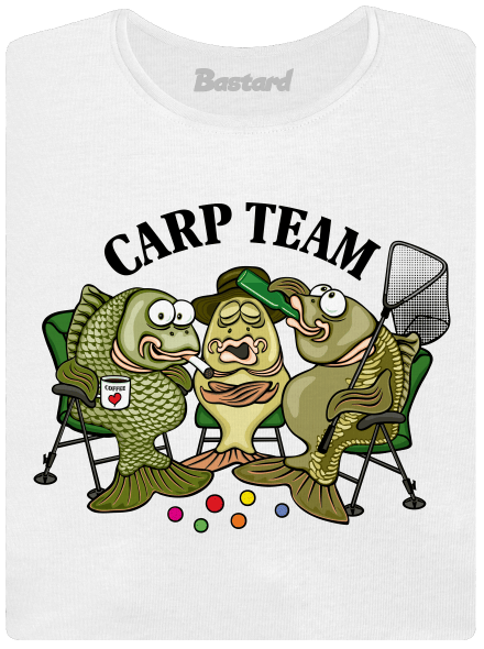 Carp Team dámske tričko s lemom White