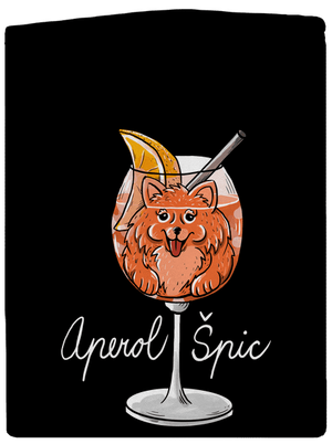 Aperol Špic pánska mikina na zips Black