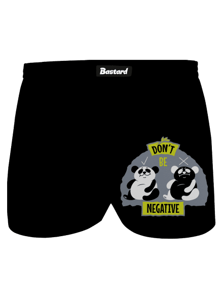 Don't be negative pánske trenky Black