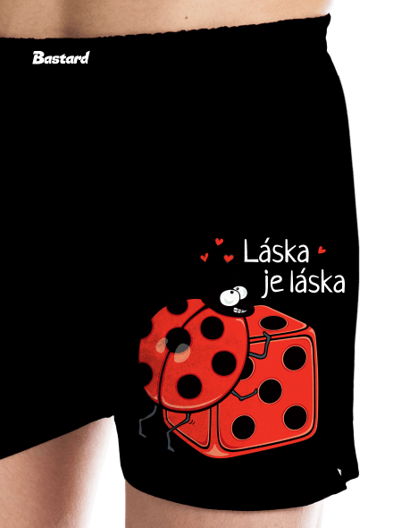 Láska je láska pánske trenky Black