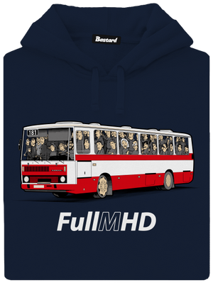 Full MHD pánska mikina klokanka Navy