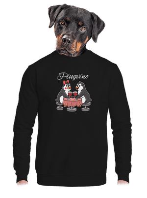 Pingvíno unisex mikina bez kapucne Black