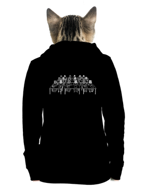 Cimrman: Debil, blbeček dámska mikina na zips Black