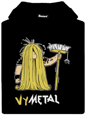 Metalista pánska mikina klokanka Black