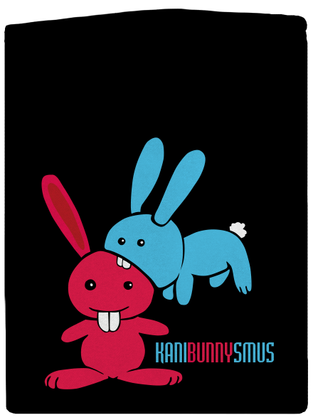 Kani'bunny'smus pánska mikina na zips Black