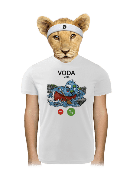 Voda volá detské športové tričko White