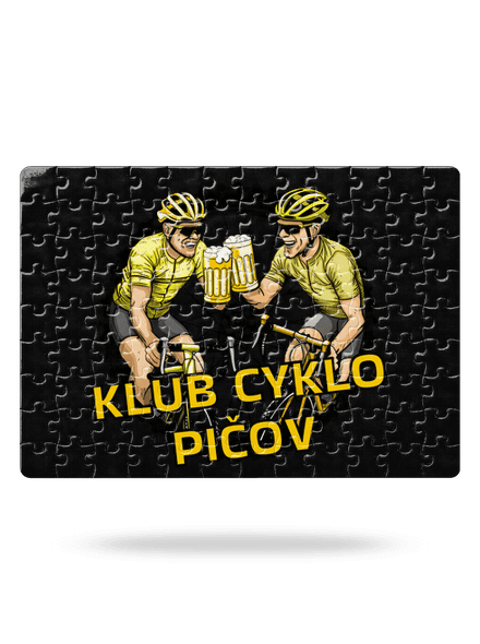 Klub cyklo pičov puzzle White