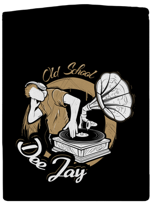 Old school DJ dámska mikina na zips Black