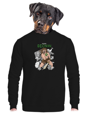 unisex mikina bez kapucne