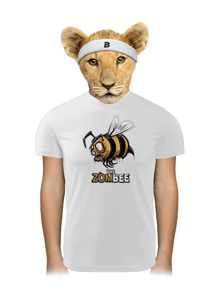 ZomBee - žltá detské športové tričko White