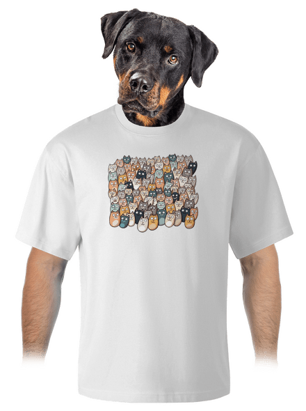 Nájdi čerta unisex tričko oversized White