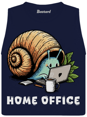 Slimákov home office dámske tielko voľné Navy
