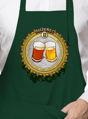Pivný horoskop: Blíženec zástera Bottle Green