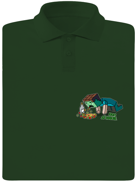 Kocky sú hodené pánska polokošeľa Bottle Green Mal