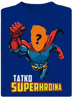 Tatko superhrdina pánske športové tričko Royal Blue Mal