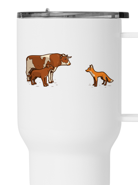 Vůl, pes a vulpes termohrnček White