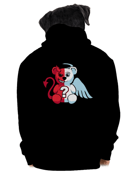 Anjel vs. diabol pánska mikina na zips Black