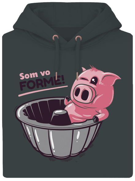 Vo forme unisex mikina premium Charcoal