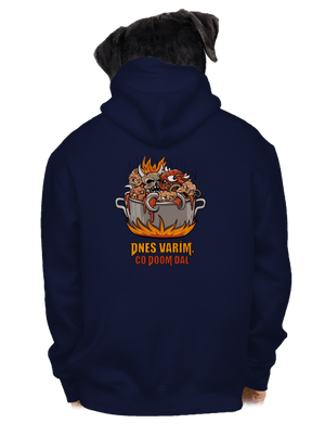 Čo Doom dal pánska mikina na zips Navy