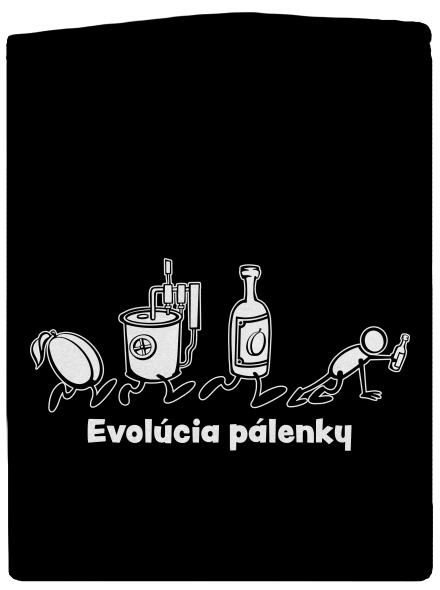 Evolúcia pálenky dámska mikina na zips Black