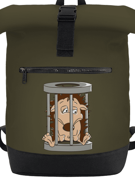 Jažeček v klietke batoh Military Green