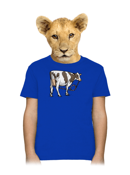 Cow drink detské tričko Royal Blue