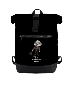 Neklidný - vlastný text batoh Black