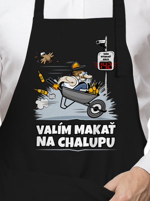 Valím na chalupu zástera Black