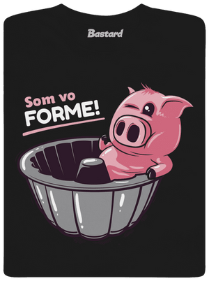 Vo forme pánske tričko Black