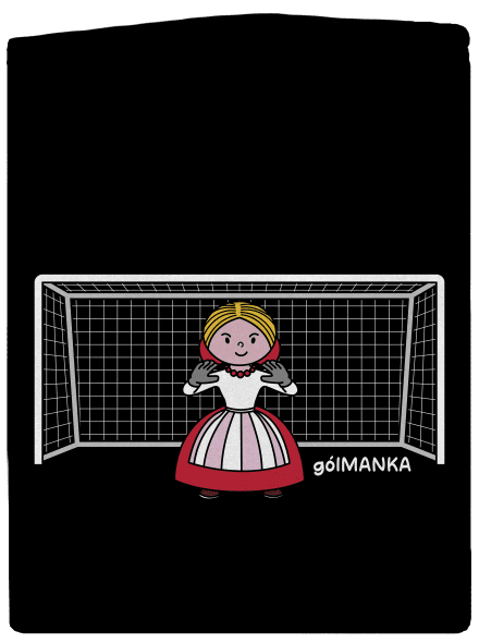 Gólmanka dámska mikina na zips Black