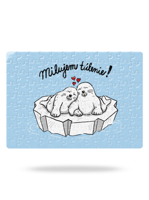 Milujem túlenie puzzle White