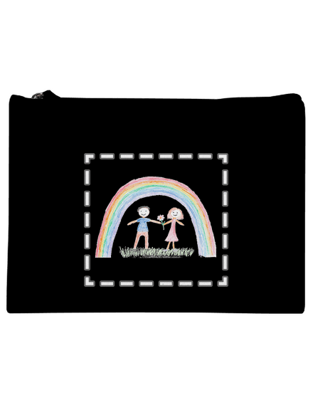 Detské kresby - Nahraj vlastnú taštička Black