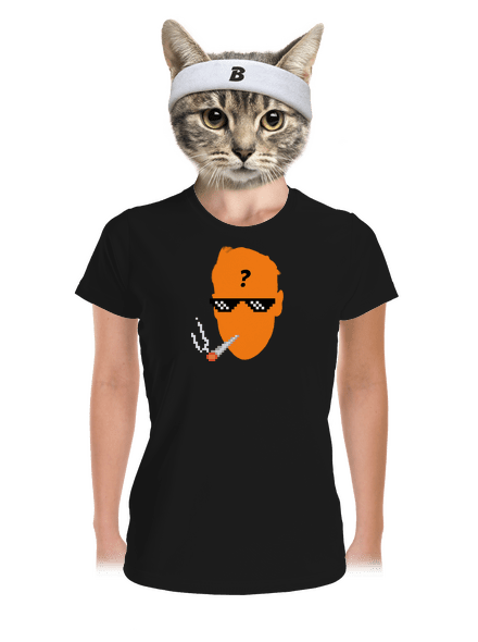 Thug life dámske športové tričko Black