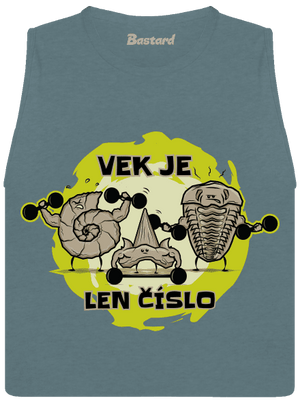 Vek je len číslo dámske tielko voľné Heather Deep Teal