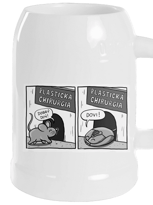 Myš na plastike polliter White