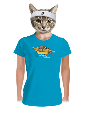 Milujem váľanie dámske športové tričko Blue Atol