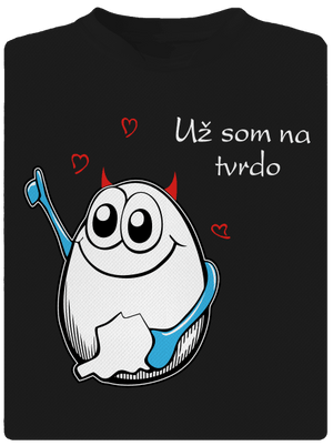 Vajcia pánske športové tričko Black