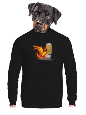 unisex mikina bez kapucne