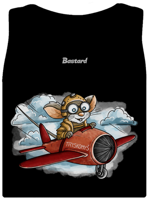 Tryskomyš dámske tielko klasické Black